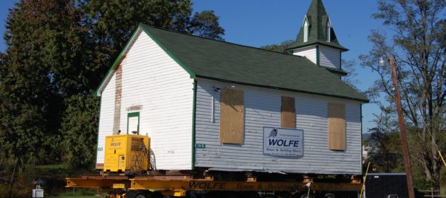 Historic Chapel at Fort Indiantown Gap sits on dollies