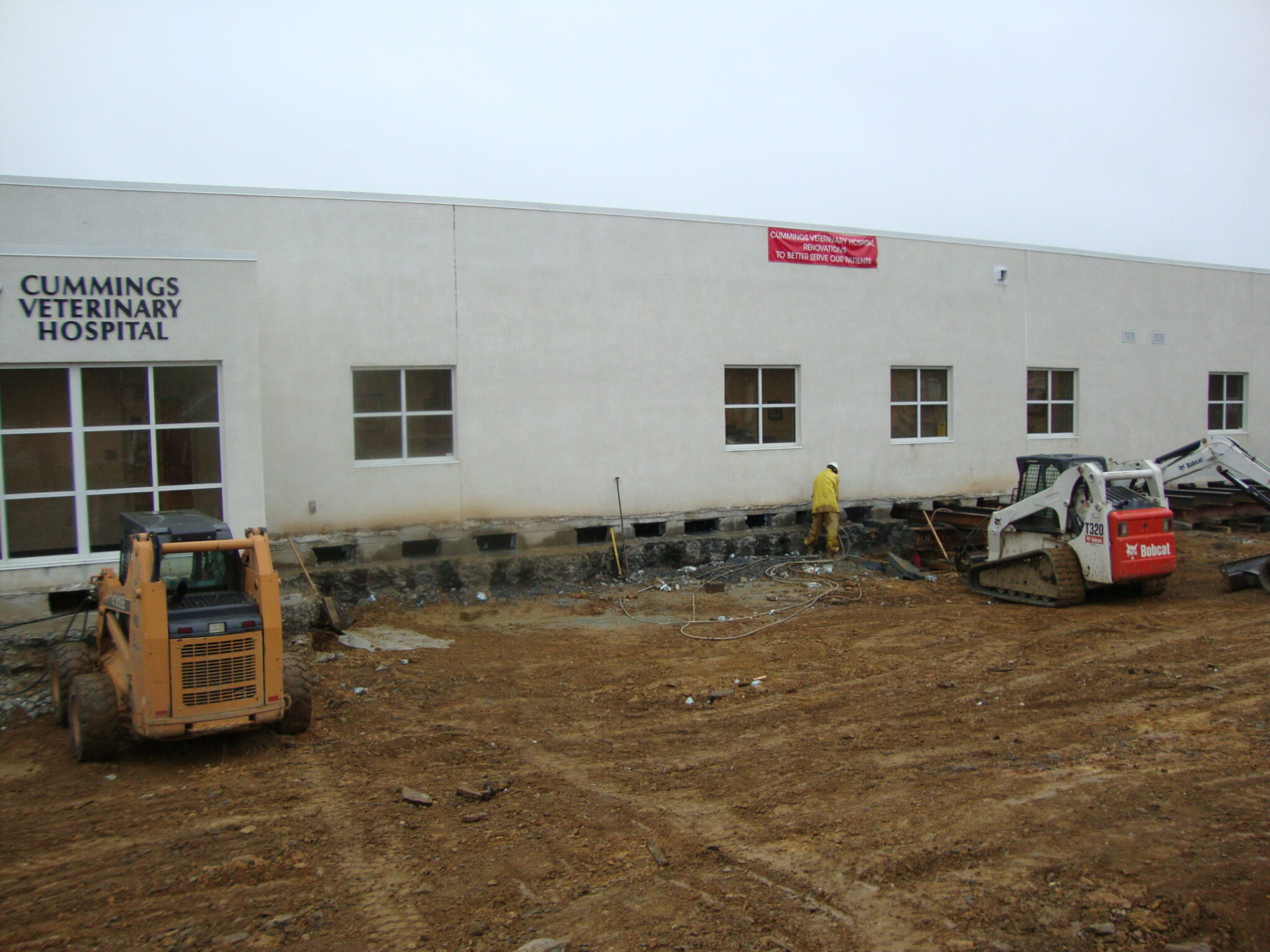 Veterinary Office Excavation in Easton, PA Lifted Side