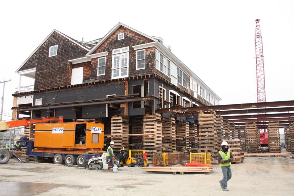 lifting the Bay Head Yacht Club