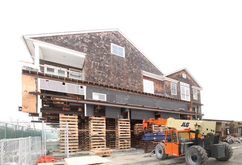 lifting the Bay Head Yacht Club