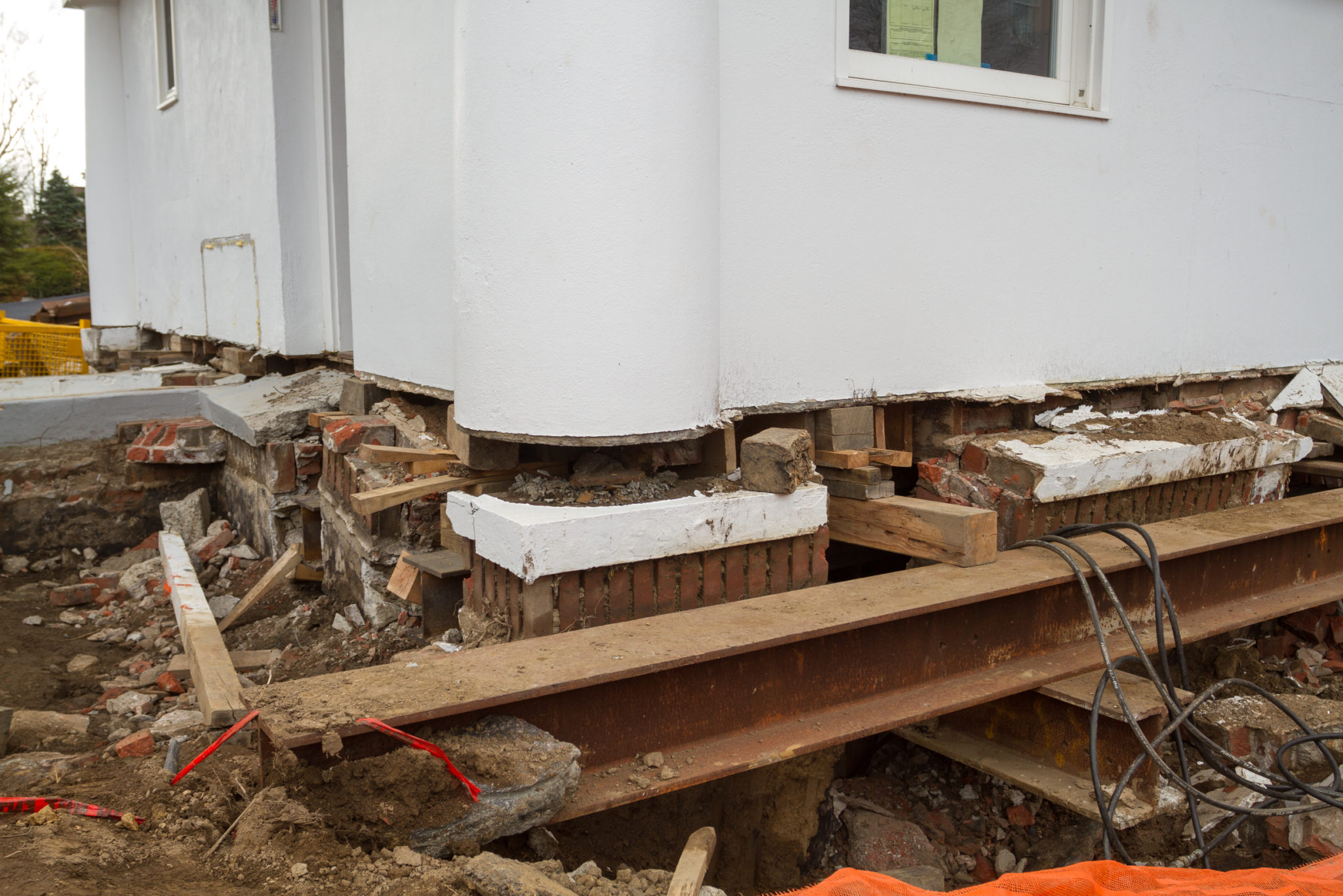 detaching the house from foundation in Greenwich, CT