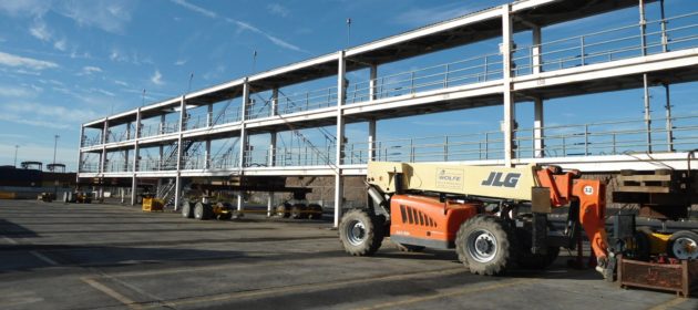 Reefer Rack Moved in Port of Newark, NJ