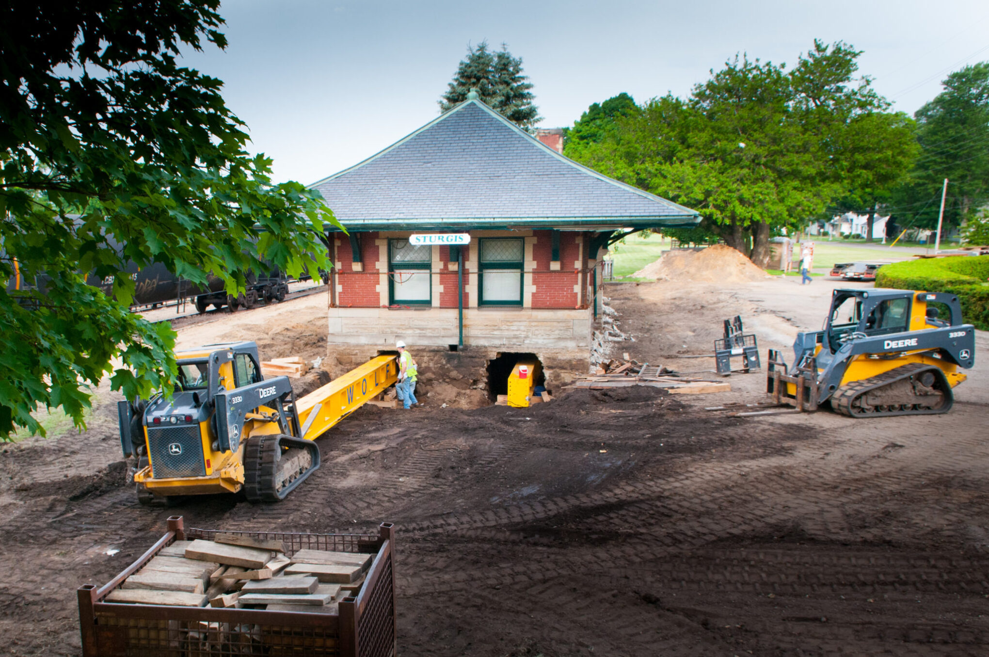 Sturgis, MI train depot move