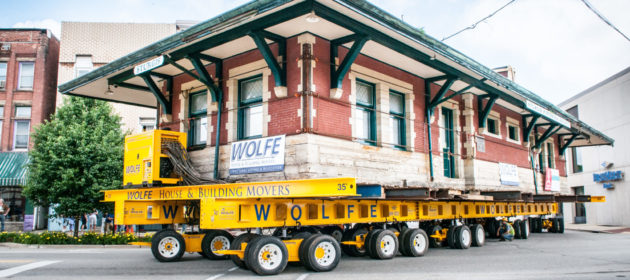 Historic Railroad Depot Move