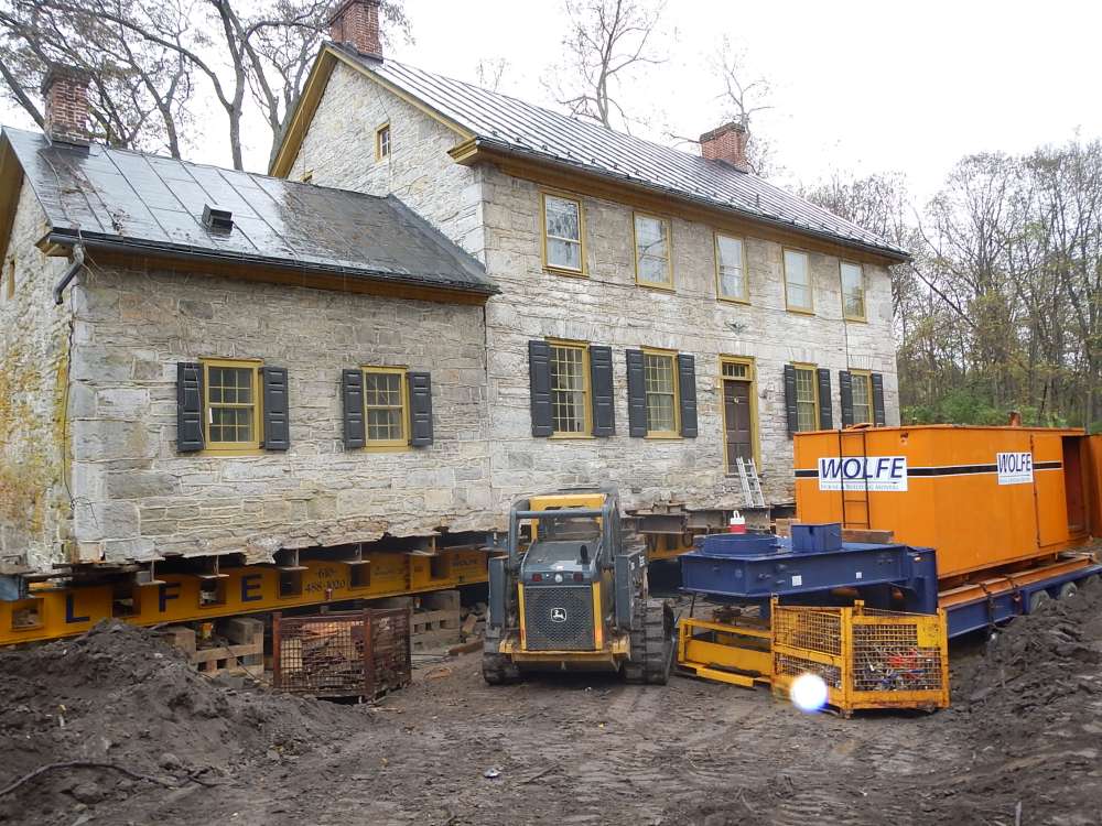 moving the historic home in Carlisle, PA