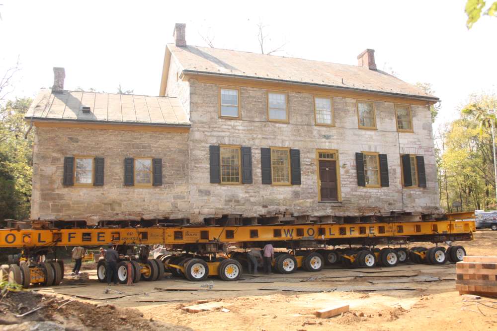 historic stone house move in Carlisle, PA