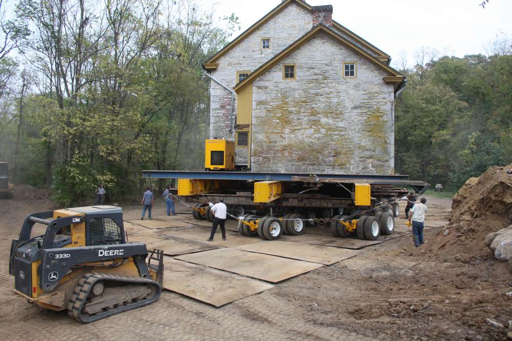 moving historic stone house to new location