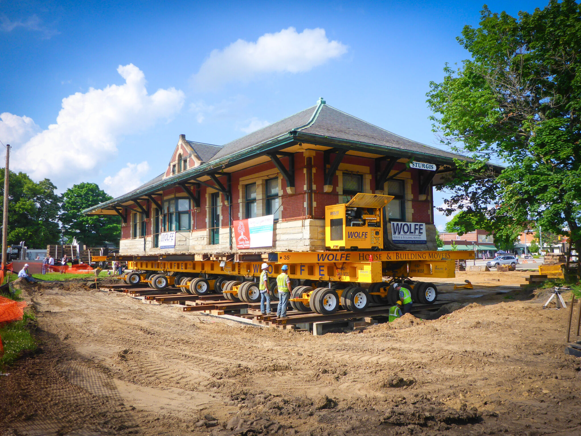 moving the train depot