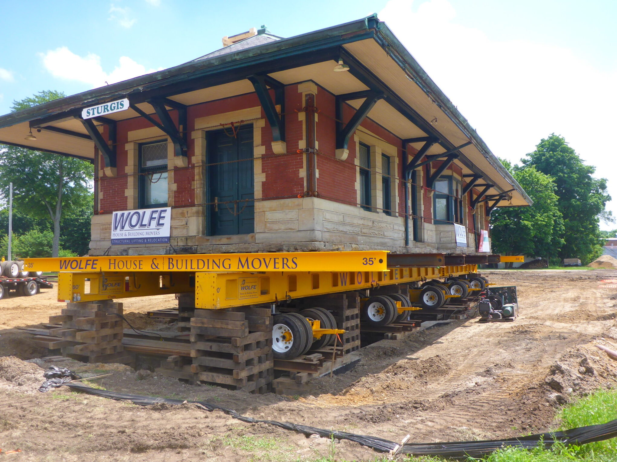 lifting the train depot