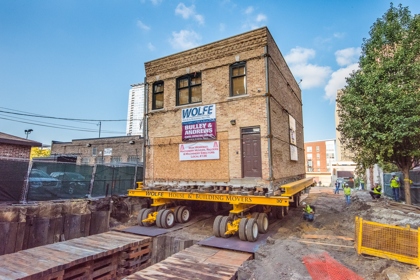 Lifting the Rees coach house