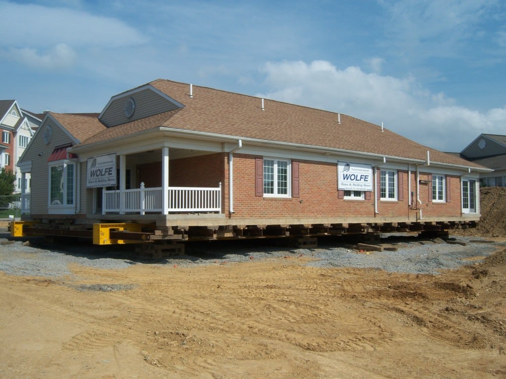 Brick House Moved With Slab Floor Lifted Set