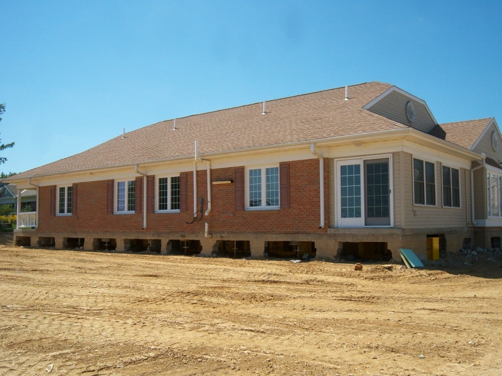 Brick House Moved With Slab Floor Side