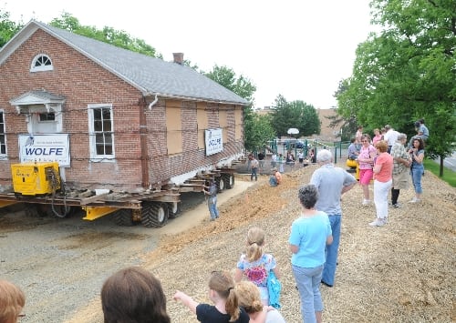 Schoolhouse move in Exeter