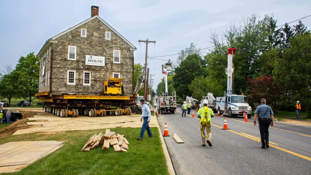 Historic Stone House Move in Landisville, PA