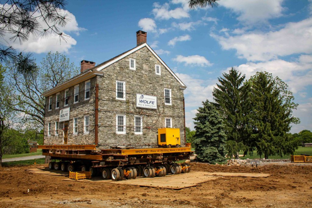 Historic Stone House Move in Landisville, PA