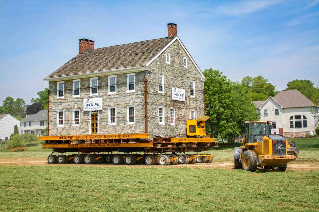 Historic Stone House Move in Landisville, PA