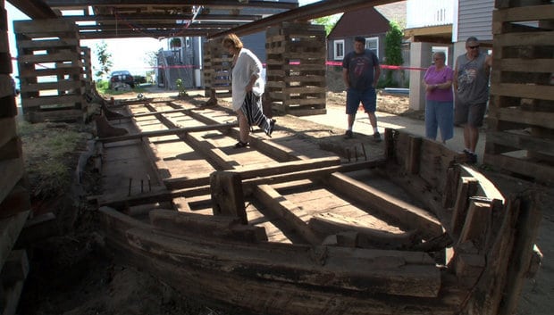 19th Century Boat Discovered Under House in Highlands, NJ.
