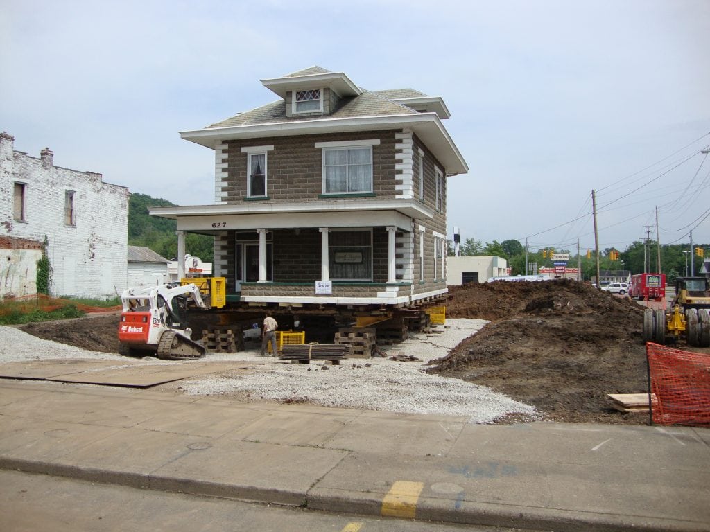 Block House Move in Point Pleasant, WV Far Front