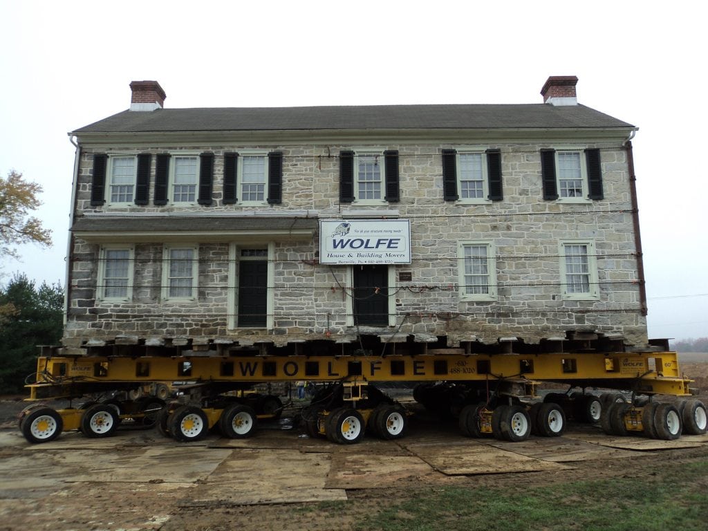 Stone Farmhouse in Easton, PA Front Lift