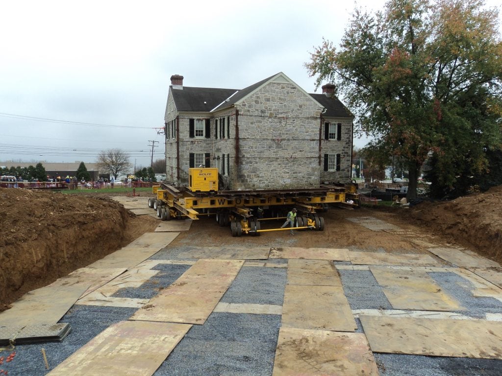 Stone Farmhouse in Easton, PA Behind Lift