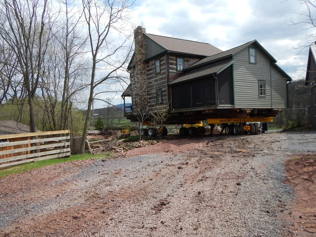 Log House in Lewisburg, PA Move