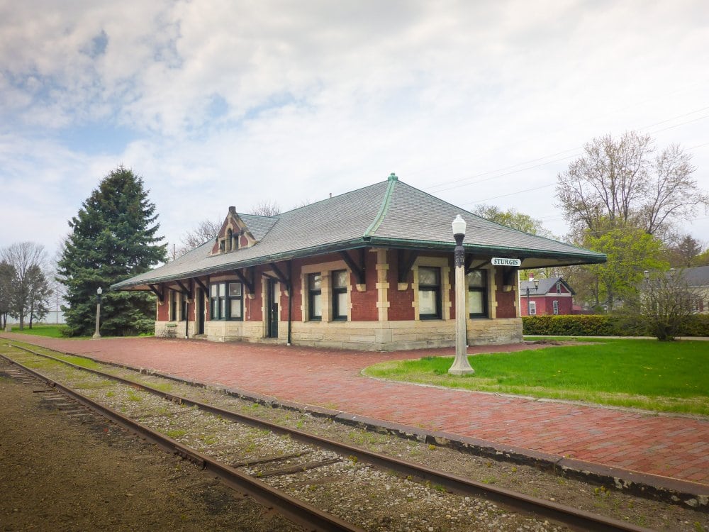 historic Sturgis, MI railroad station