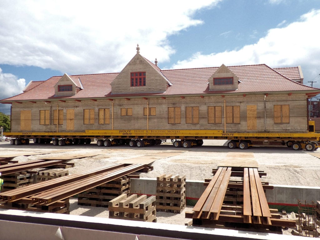 Old Milwaukee Depot in Bedford, IN Far Side Move