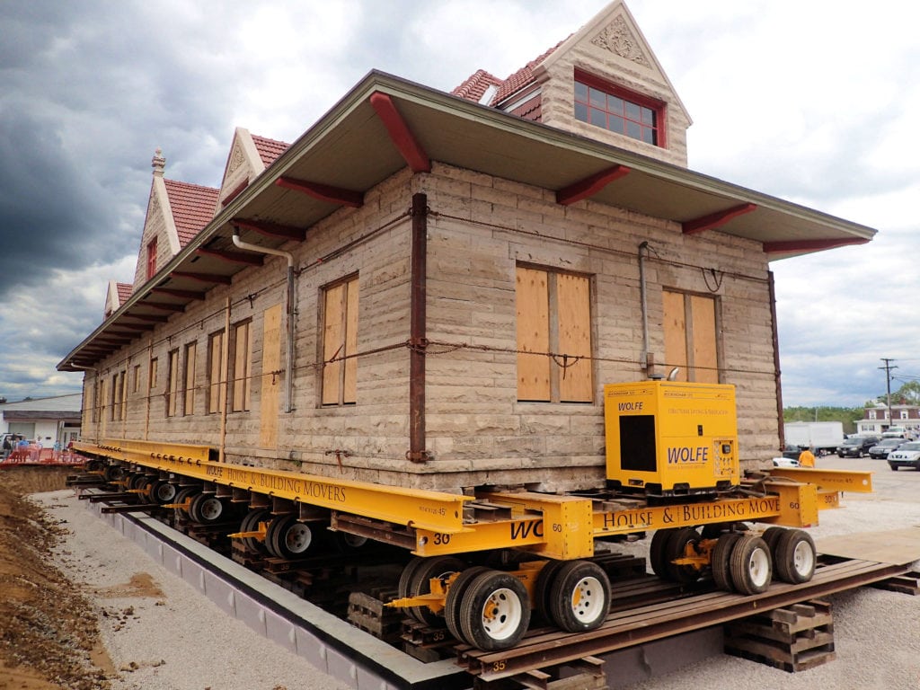 Old Milwaukee Depot in Bedford, IN Front