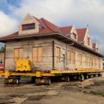 Old Milwaukee Depot in Bedford, IN Front Right Angle Move