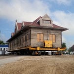 Old Milwaukee Depot in Bedford, IN Front Left Angle Move