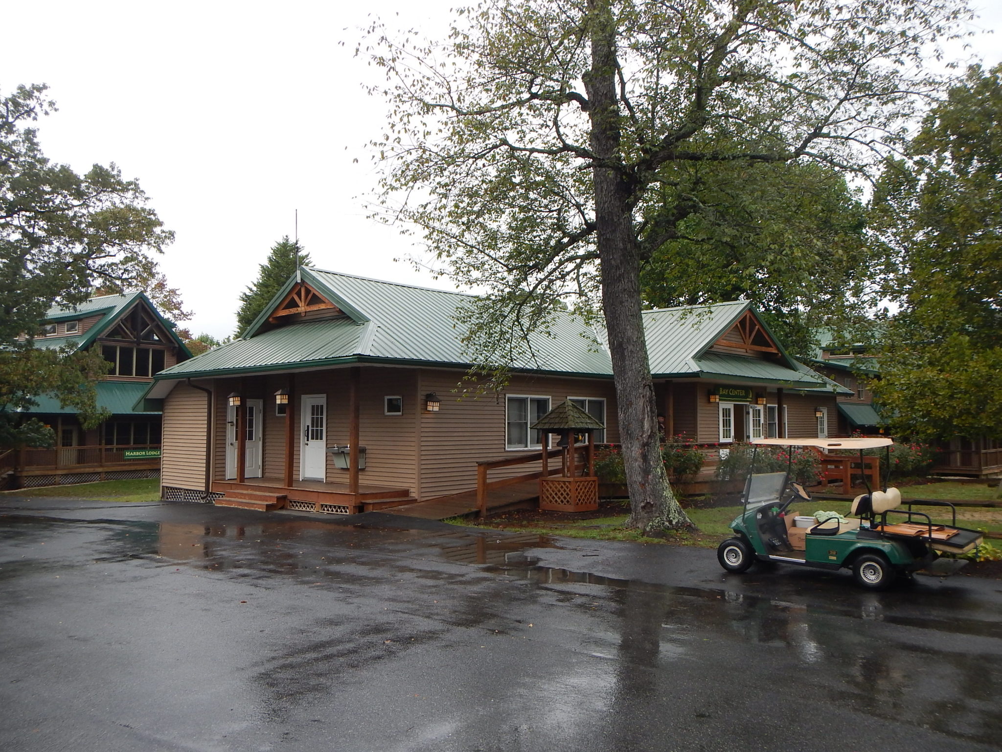 Retreat center single story office building prior to construction.