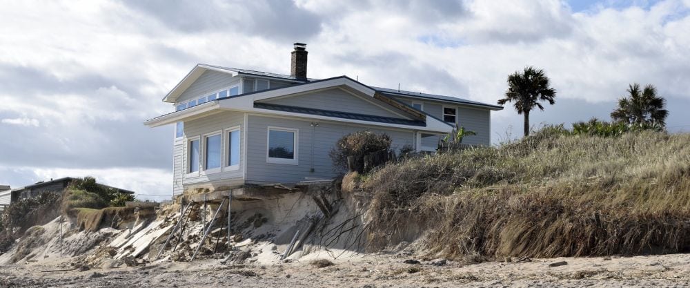 beach erosion in the Outer Banks from Hurricane Matthew