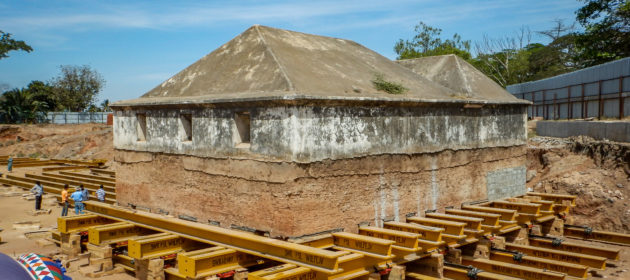 Tippu Sultan Armory Relocation corner view.