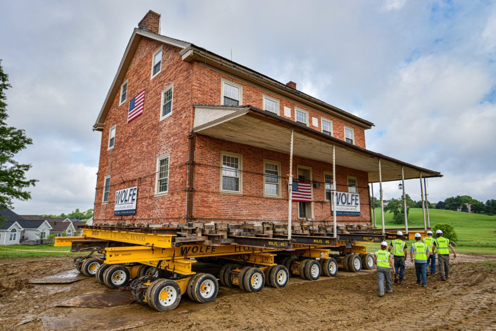 moving the historic Lieb House in Lititz, PA