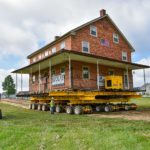moving historic brick house