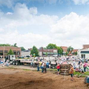 Sturgis Railroad Depot croud.