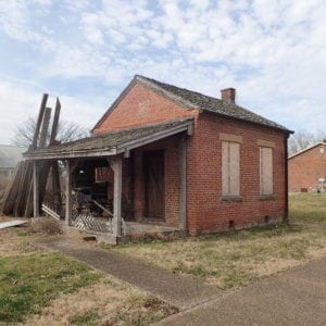 Historic "Little Red Brick House" Relocated in Newburgh, IN