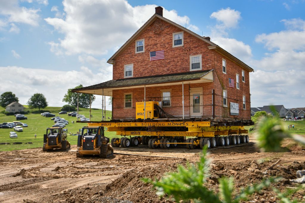 moving the historic Lieb House in Lititz, PA