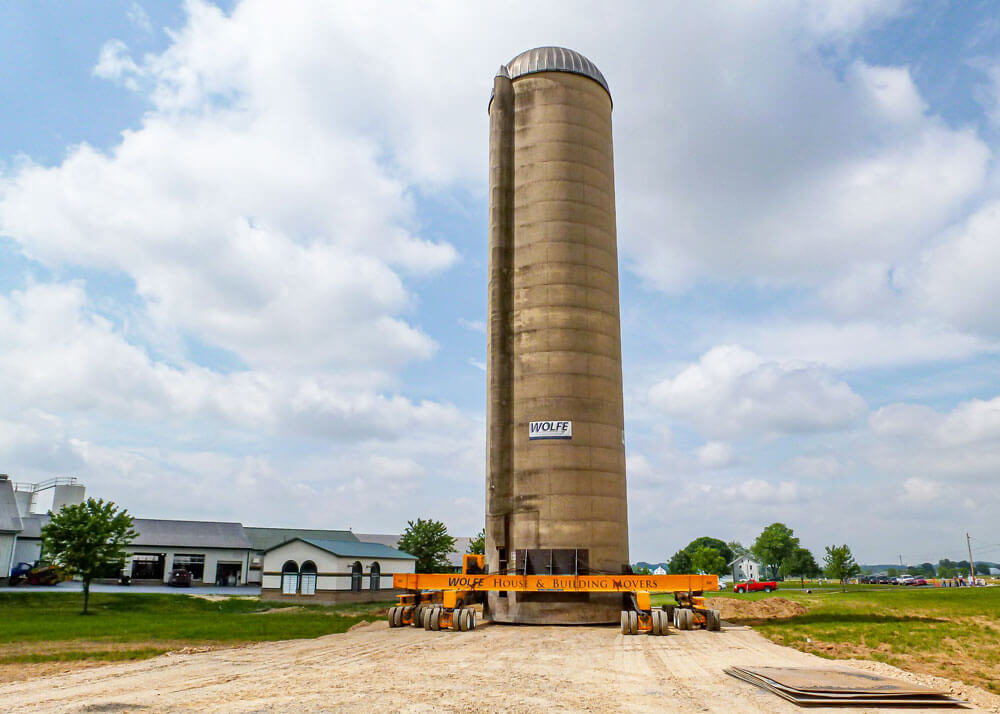 Kreider Farms Silo Moving