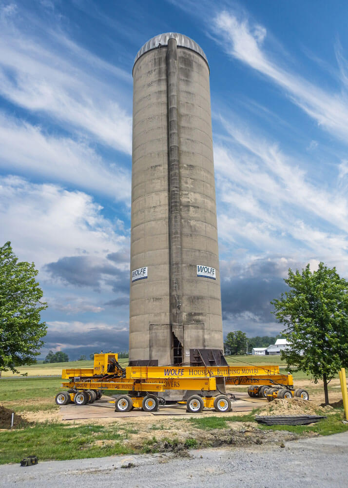 Kreider Farms Silo Moving