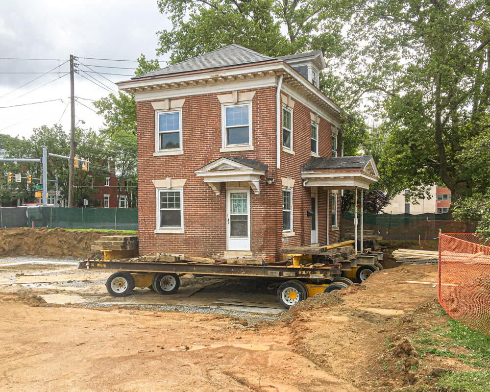 Brick Carriage House at Final Location