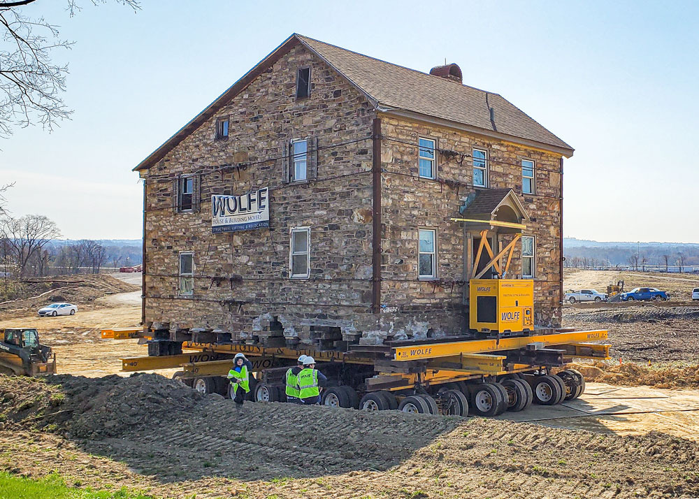 2nd Stage of Enola Miller House move