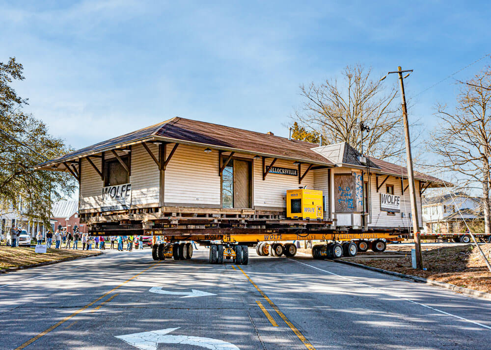 Pollocksville Depot on the move