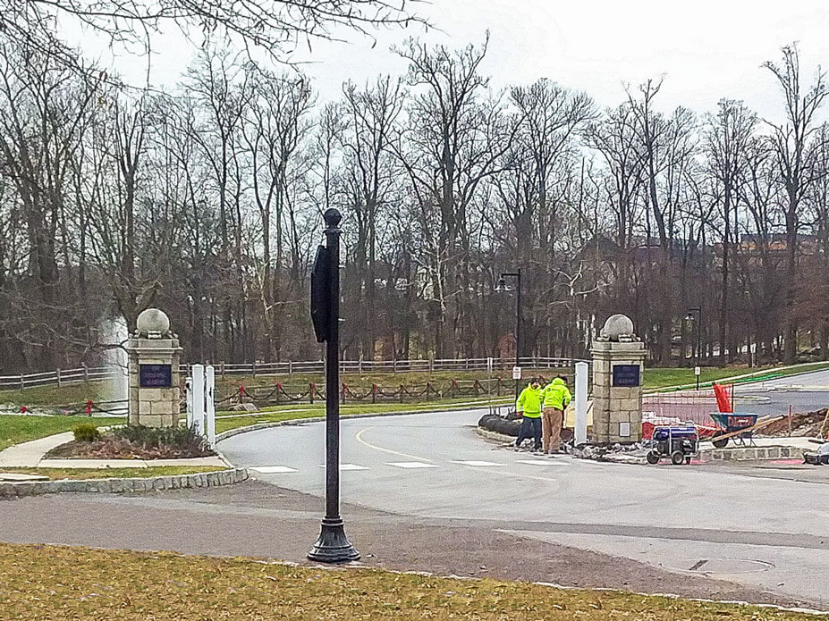 Wolfe prepares stone pillar for move 