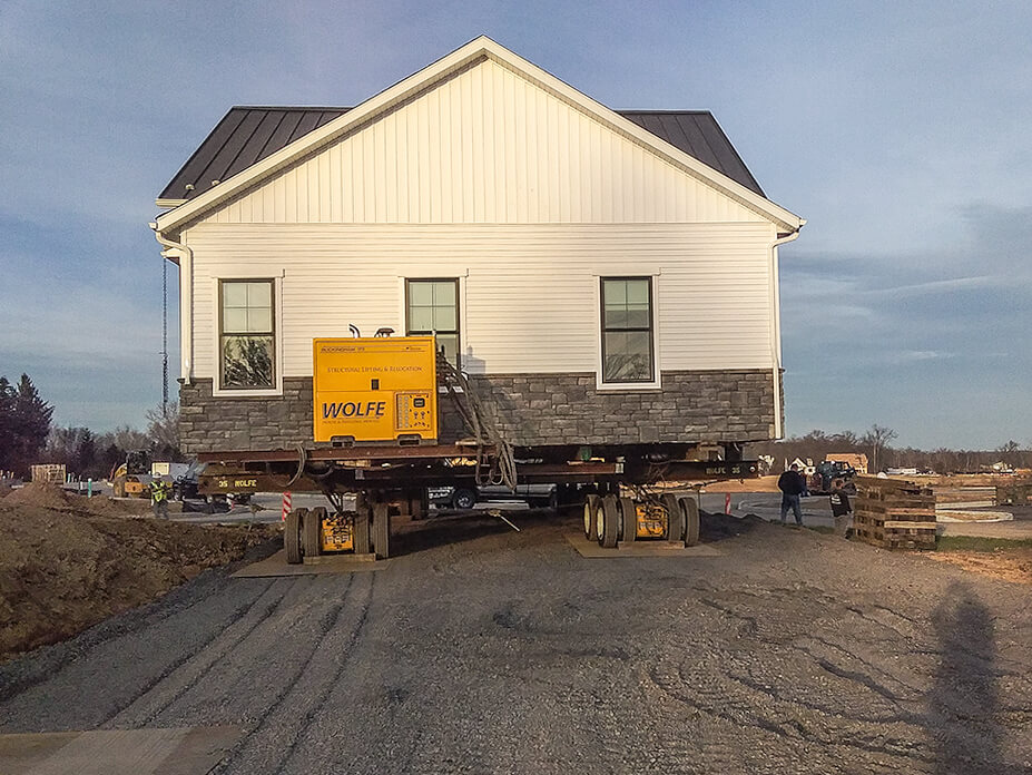 House drives through development