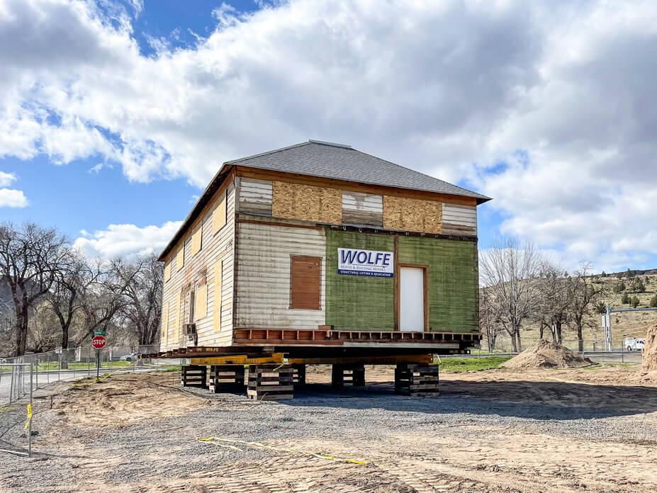 Warm Springs commissary building at new location