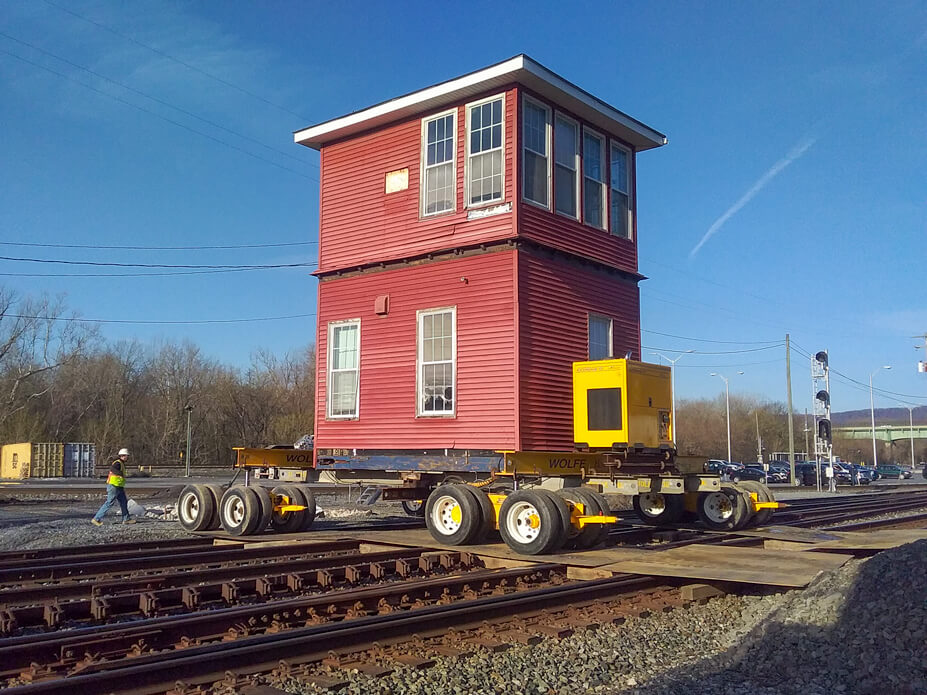 Brunswick rail tower crossing tracks