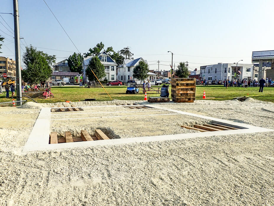 New foundation for Union City rail tower