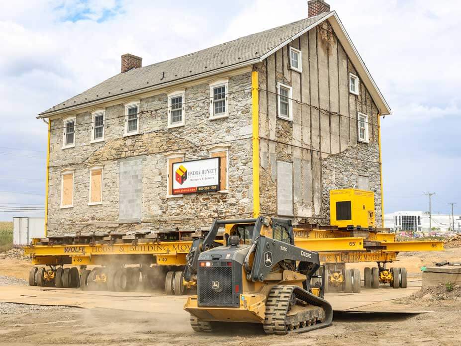 Wolfe lays steel plate for house move