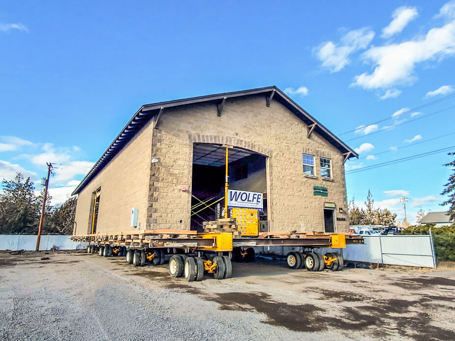 Wolfe moves masonry building into final location